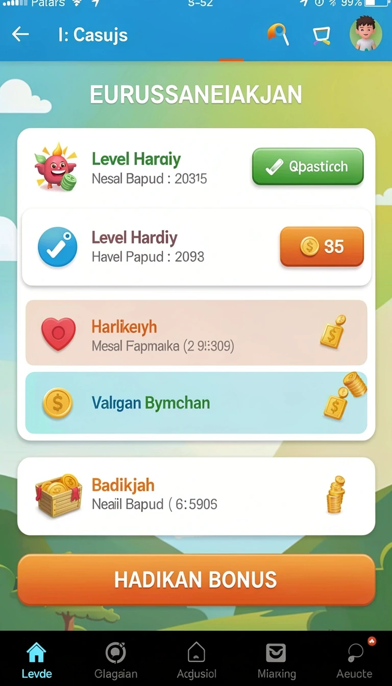 Tampilan utama aplikasi Download hokibonus APK Original untuk Android yang intuitif dan efisien.