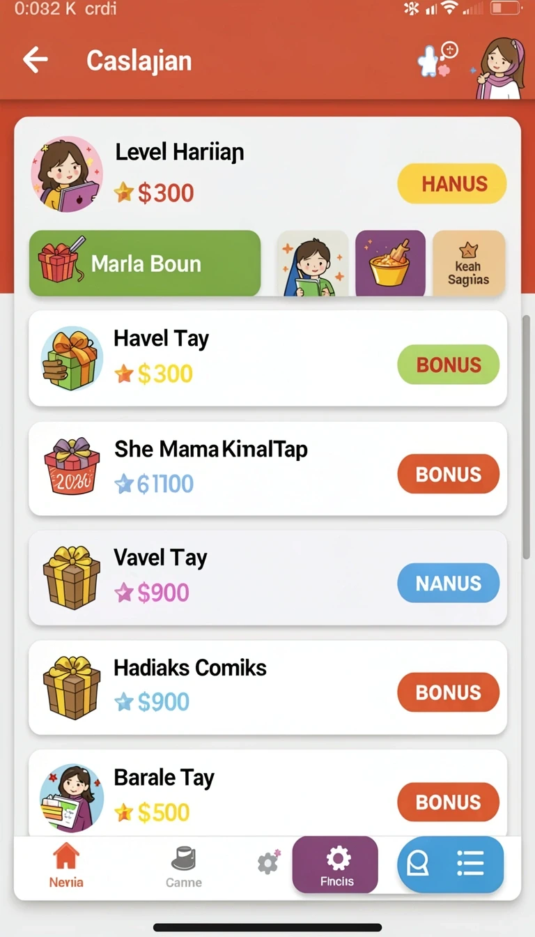 Tampilan utama aplikasi Download ina777 APK Original untuk Android yang intuitif dan efisien.