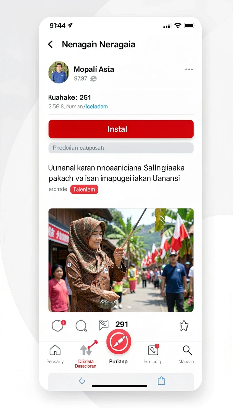 Tampilan utama aplikasi Download 8id APK Original untuk Android yang intuitif dan efisien.